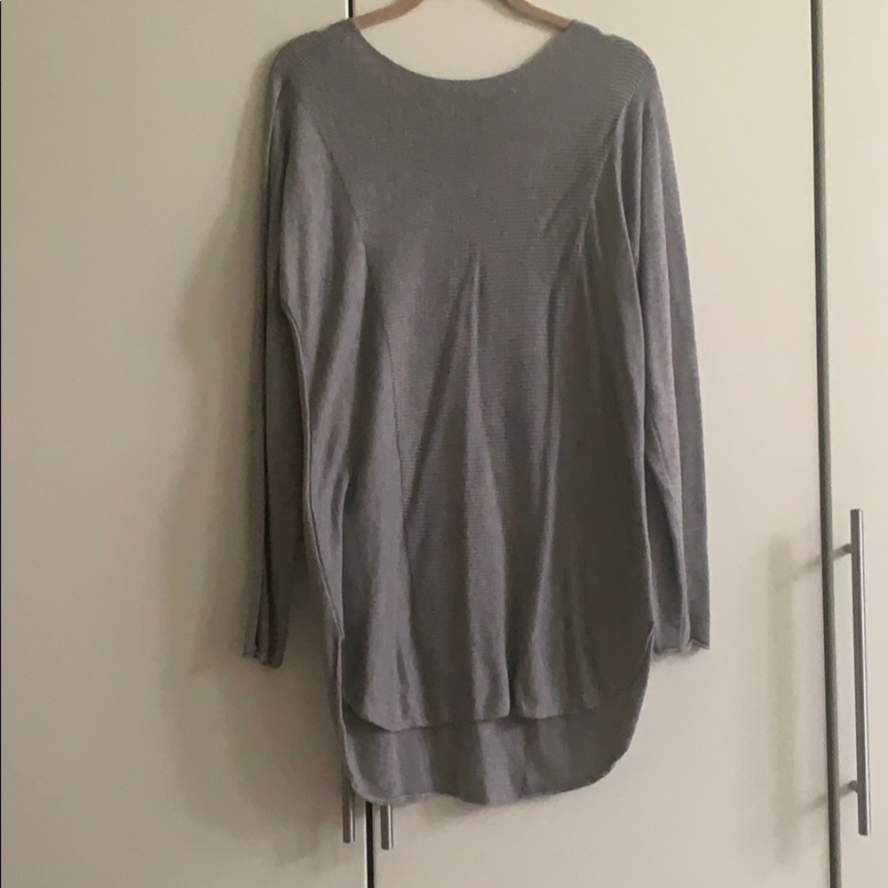 Gray long sweater